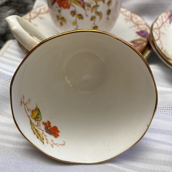 6 Royal Albert cups and saucers 1930 “Virginia”. RARE - Picture 8 of 16